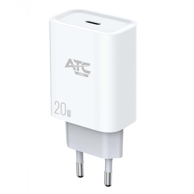 ATC Φορτιστής Χωρίς Καλώδιο GaN με Θύρα USB-C 20W Power Delivery Λευκός CHF4   (20.002.0004) *