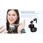 Riversong Utopia H5 Μαύρα In-ear Bluetooth Handsfree Ακουστικά με Αντοχή στον Ιδρώτα και Θήκη Φόρτισης EA271