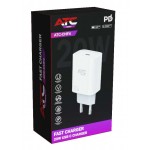 ATC Φορτιστής Χωρίς Καλώδιο GaN με Θύρα USB-C 20W Power Delivery Λευκός CHF4   (20.002.0004) *