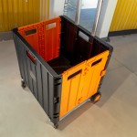 BORMANN BWB1304 Καρότσι Μεταφοράς Πλαστικό,Πτυσσόμενο με 4 Ρόδες & Ικάνοτητα Μεταφοράς Φορτίου 35Kg  *