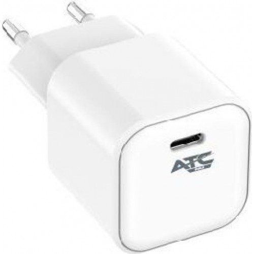 ATC Φορτιστής Χωρίς Καλώδιο GaN με Θύρα USB-C 35W Power Delivery Λευκός (CHF2) *