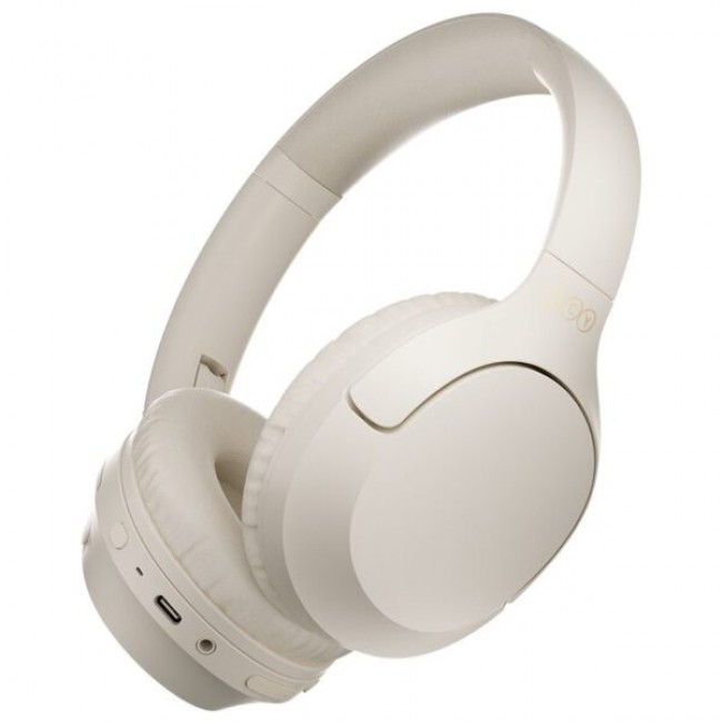QCY H2 PRO Headset White V5.3 Bluetooth ENC Call Noise Cancelling Headphones 60h Multipoint Connect 