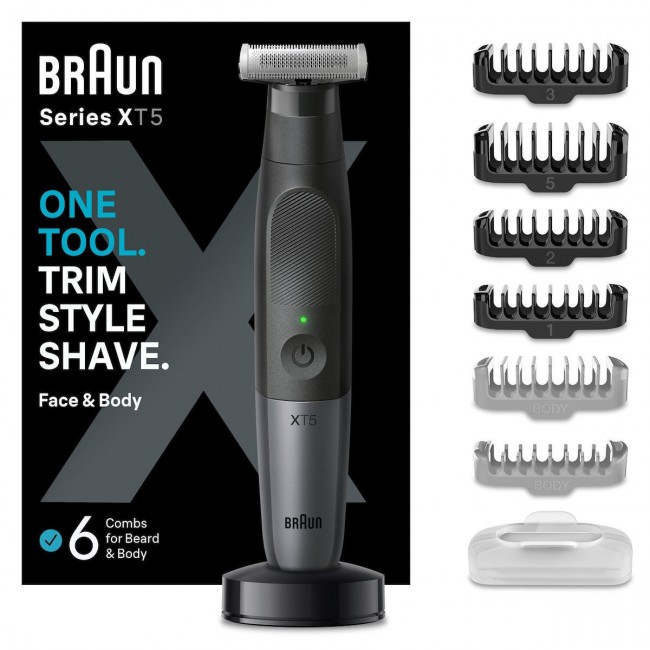 Braun XT5300 Περιστρεφόμενη Ξυριστική Μηχανή Προσώπου Σώματος Επαναφορτιζόμενη Braun XT5300 Περιστρεφόμενη Ξυριστική Μηχανή Προσώπου Σώματος Επαναφορτιζόμενη