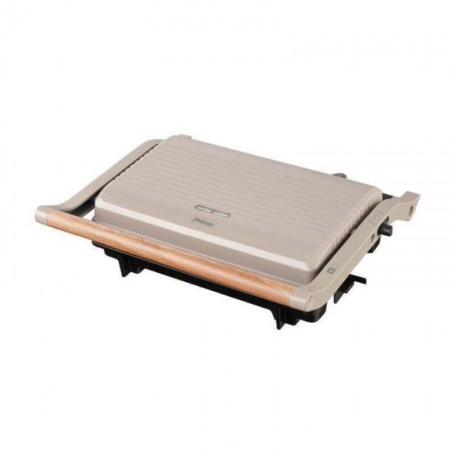 Primo Panini PRPT-40493  Wooden-Γκρι Τοστιέρα  Mε Αντικολλητικές Πλάκες 1000W8