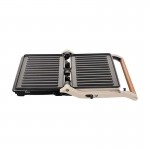 Primo Panini PRPT-40493  Wooden-Γκρι Τοστιέρα  Mε Αντικολλητικές Πλάκες 1000W8