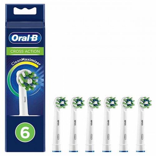 Oral-B CrossAction CleanMaximizer Ανταλλακτικές Κεφαλές Για Ηλεκτρική Οδοντόβουρτσα 6τμχ 445551 