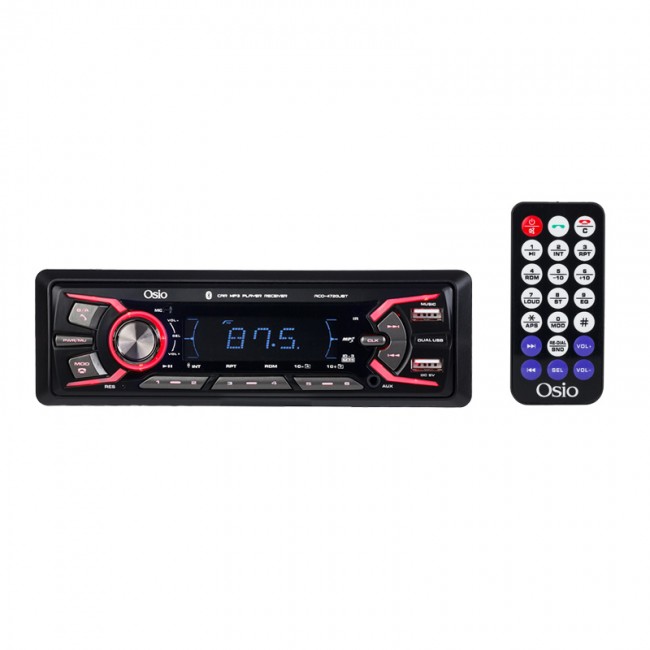 Osio ACO-4720UBT Ηχοσύστημα Αυτοκινήτου με 7 Φωτισμούς FM 2xUS Aux-InBluetooth Και Τηλεχειριστήριο 4 x 45W* Osio ACO-4720UBT Ηχοσύστημα Αυτοκινήτου με 7 Φωτισμούς FM 2xUS Aux-InBluetooth Και Τηλεχειριστήριο 4 x 45W*