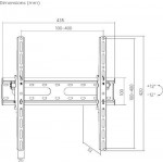 Powertech PT-1276 Mαύρη Βάση Τηλεόρασης 32"  Eως 70" και 45kg 