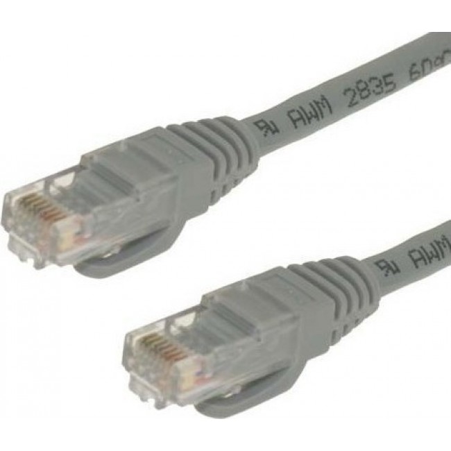 DeTech Καλώδιο Δικτύου CAT5 Γκρι 24AWG 5m (18016) 
