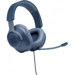 JBL Quantum 100 Μπλε Ενσύρματα Over Ear Gaming Ακουστικά *
