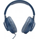 JBL Quantum 100 Μπλε Ενσύρματα Over Ear Gaming Ακουστικά *