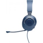 JBL Quantum 100 Μπλε Ενσύρματα Over Ear Gaming Ακουστικά *