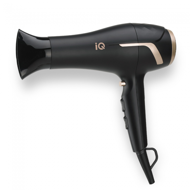 IQ HD-1215 Μαύρο Επαγγελματικό Πιστολάκι Μαλλιών 2200W 