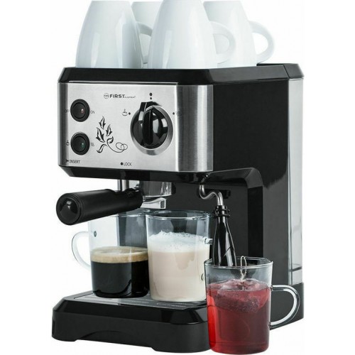 First Austria FA5476-1 Γκρι Μηχανή Espresso 1050W Πίεσης 15bar