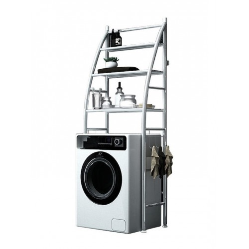 Bormann BTW9044 Λευκή Επιδαπέδια Επιτοίχια Ραφιέρα Μπάνιου Μεταλλική με 3 Ράφια *