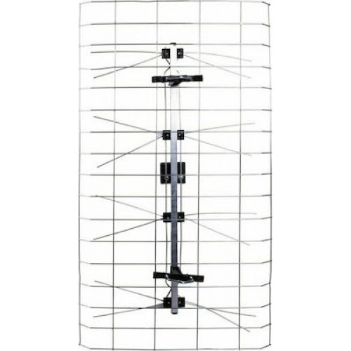 Osio OTA-1015 Ασημί Εξωτερική Κεραία Τηλεόρασης (δεν απαιτεί τροφοδοσία) Σύνδεση με Ομοαξονικό (Coaxial) Καλώδιο