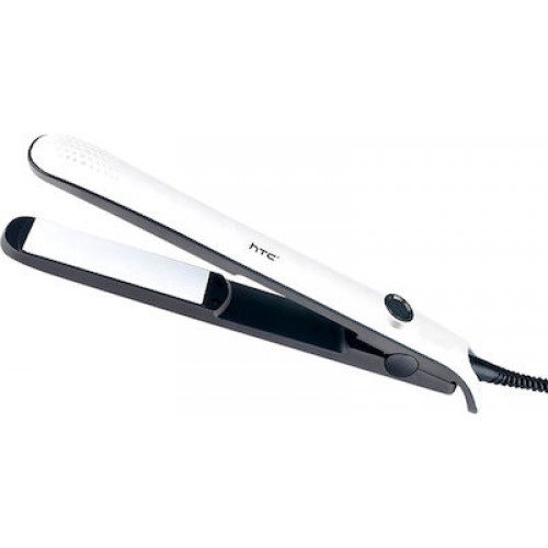 HTC JK-6016 Λευκή Πρέσα Μαλλιών με Κεραμικές Πλάκες 35W