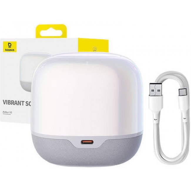 Baseus AeQur Series V2 Λευκό Ηχείο Bluetooth με Διάρκεια Μπαταρίας έως 30 ώρες ***