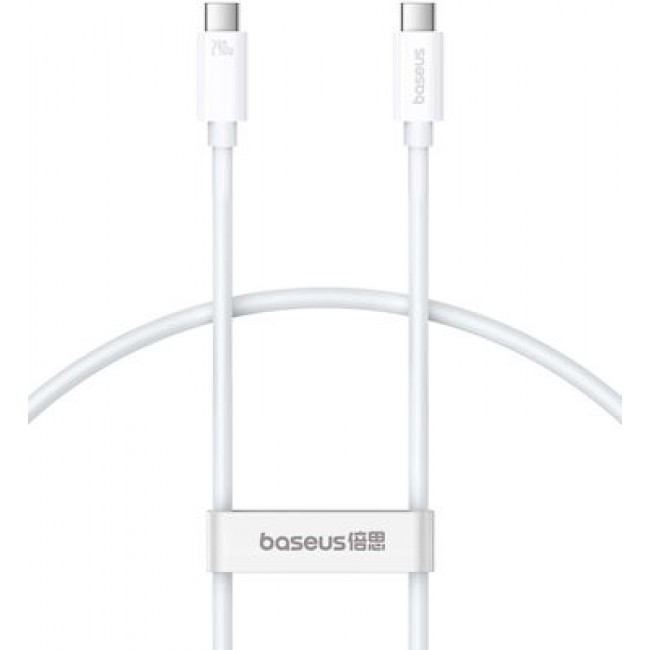 Baseus 40419 Λευκό Superior 2 USB 2.0 Cable USB-C male - USB-C 100W 1m ***