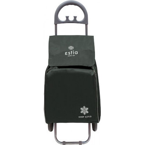 Estia  04-9397 Γκρι Ecomax Υφασμάτινο Καρότσι Λαϊκής Πτυσσόμενο  35x31x96cm*