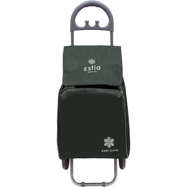 Estia  04-9397 Γκρι Ecomax Υφασμάτινο Καρότσι Λαϊκής Πτυσσόμενο  35x31x96cm*