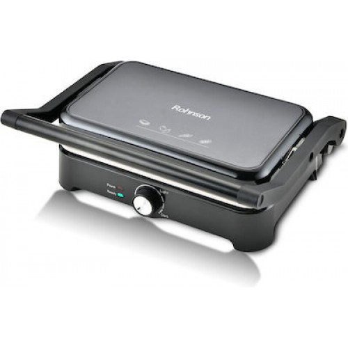 Rohnson R-2116 Inox Τοστιέρα Γκριλιέρα με Αποσπώμενες Πλάκες 1500W 