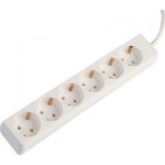 Eurolamp 147-62204 Πολύπριζο 6 Θέσεων με Καλώδιο 1.5m