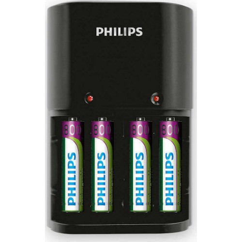 Philips  SCB1450NB-12 Μαύρος Φορτιστής Μπαταριών