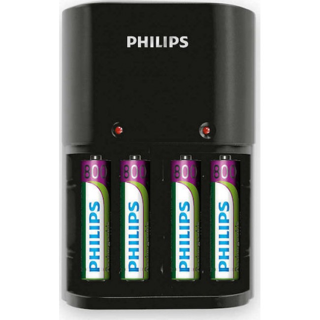 Philips  SCB1450NB-12 Μαύρος Φορτιστής Μπαταριών