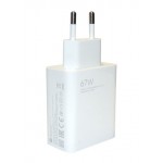 Xiaomi Mi Travel Charger Λευκός Φορτιστής 67W με Θύρα USB-A  
