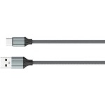 Ldnio LS442 Γκρι Καλώδιο Braided USB 2.0 Cable USB-C 2m