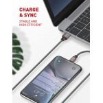 Ldnio LS442 Γκρι Καλώδιο Braided USB 2.0 Cable USB-C 2m