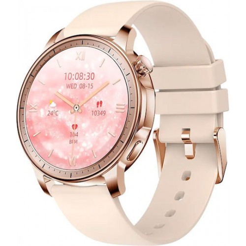 Colmi V65 Amoled Gold Smartwatch με Παλμογράφο ***