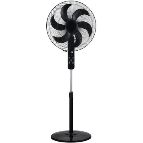 Estia 06-21115 Μαύρος Ανεμιστήρας Ορθοστάτης 60W*