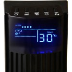 Estia 06-21580 Μαύρος Ανεμιστήρας Πύργος με Τηλεχειριστήριο 45W*