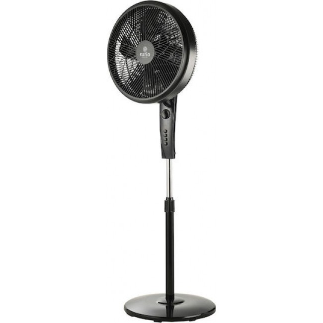Estia 06-21160 Μαύρος Ανεμιστήρας Ορθοστάτης 45W ***