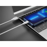 Celebrat CB-31A-C-WH Λευκό Καλώδιο USB 2.0 Cable USB-C 1m