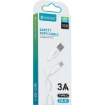Celebrat CB-31A-C-WH Λευκό Καλώδιο USB 2.0 Cable USB-C 1m