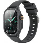XO J12 Ανθρακί Smartwatch με Παλμογράφο (16.001.0231)