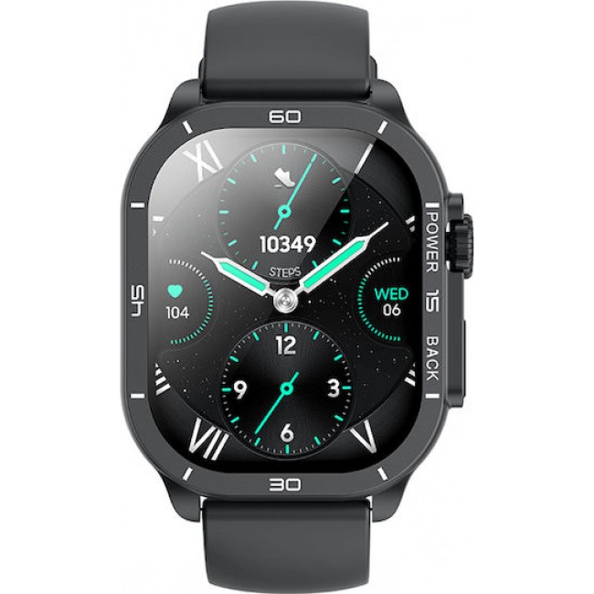 XO J12 Ανθρακί Smartwatch με Παλμογράφο (16.001.0231)