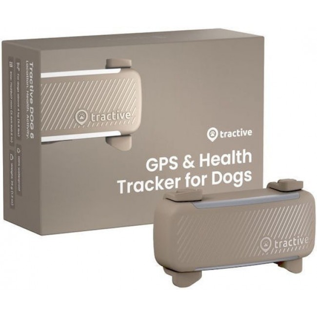Tractive TRDOG6BR Brown Ηλεκτρικό Κολάρο Σκύλου GPS 