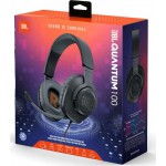 JBL Quantum 100 Μαύρα Ενσύρματα Over Ear Gaming Ακουστικά *