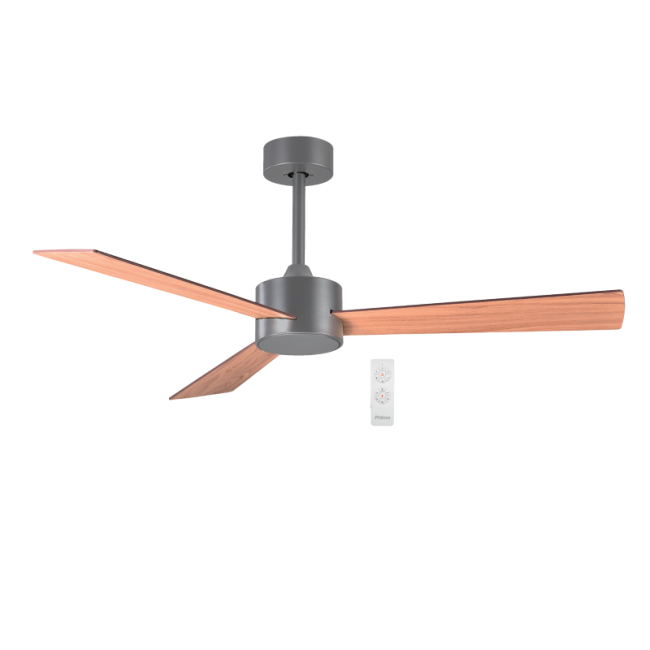 Primo PRCF-80619 Ανεμιστήρας Οροφής 52'' 132CM  Γκρι-Καφέ 3Φτερά Με Τηλεχειριστήριο 