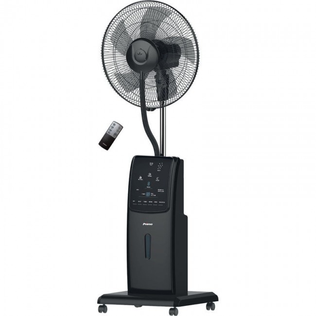 PRIMO Ανεμιστήρας Mist Fan PRMF-80413 Primo 16'' 40εκ. Με Τηλεχειριστήριο Μαύρος 