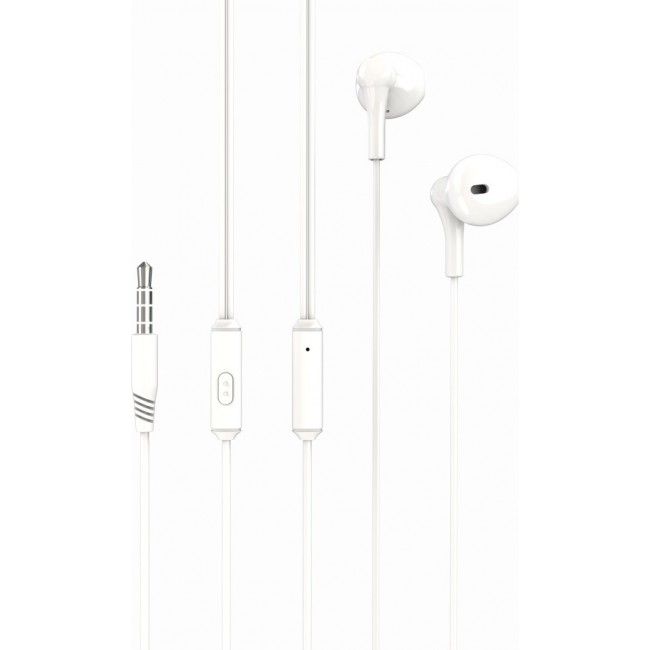 XO EP39 16.002.0032 Earbuds Handsfree με Βύσμα 1.5mm Λευκό