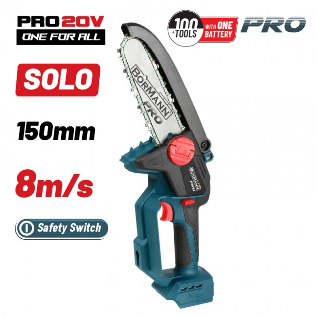 Bormann Pro BBP3990 Κλαδευτικό Αλυσοπρίονο Μπαταρίας 20V 1.1kg με Λάμα 15cm  *