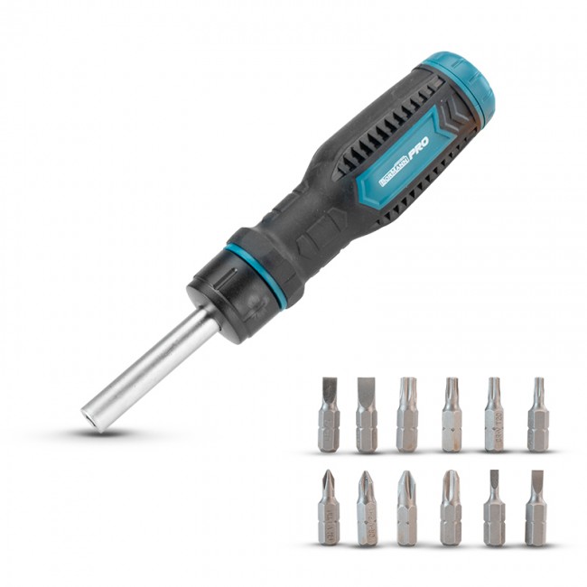 BORMANN Pro BHT7262 Κατσαβίδι Καστάνιας Σετ 12σε1,με 12 Μύτες 1/4"