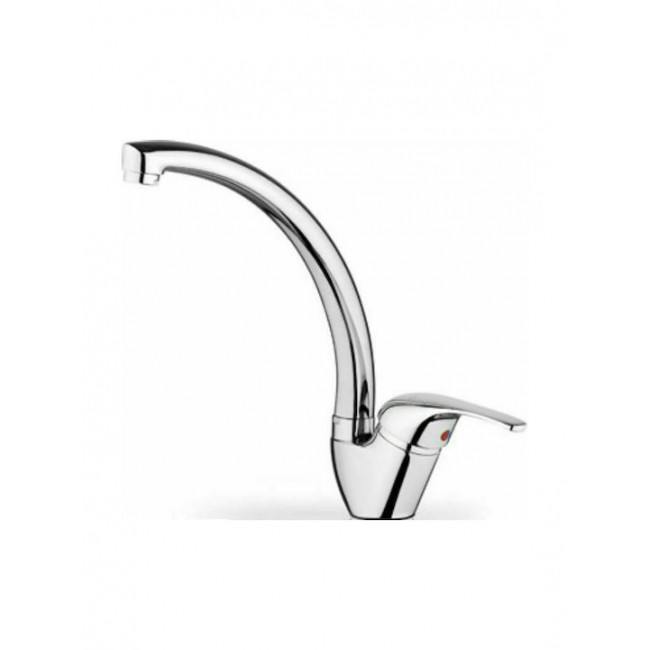 Pyramis Sereno Μπαταρία Κουζίνας Πάγκου Ασημί