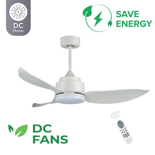 Telemax Levantes 46-yj356 White 30-4638 Ανεμιστήρας Οροφής Dc Τηλεχειριστήριο Led *
