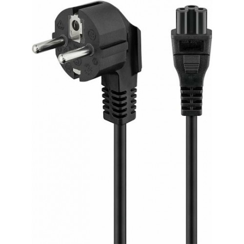 POWERTECH καλώδιο τροφοδοσίας CAB-P027, CCA, 3x 0.75mm, 1.5m, μαύρο **
